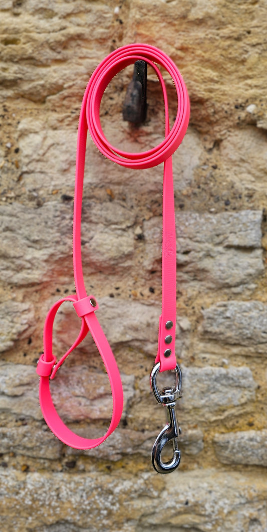 Neon Pink - Waterproof BioThane® Break-Away Lead Line