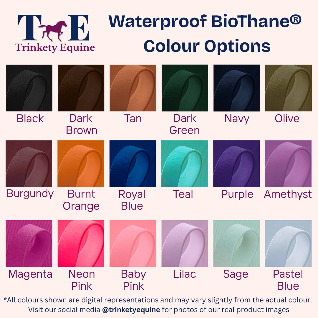 Navy - Premium Waterproof BioThane® Horse Lunge Lines