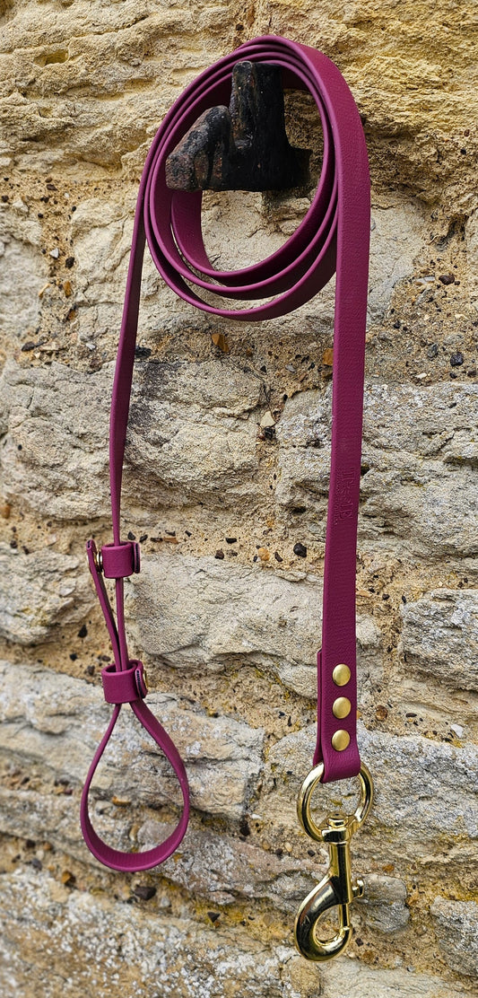 Burgundy - Waterproof BioThane® Break-Away Lead Line