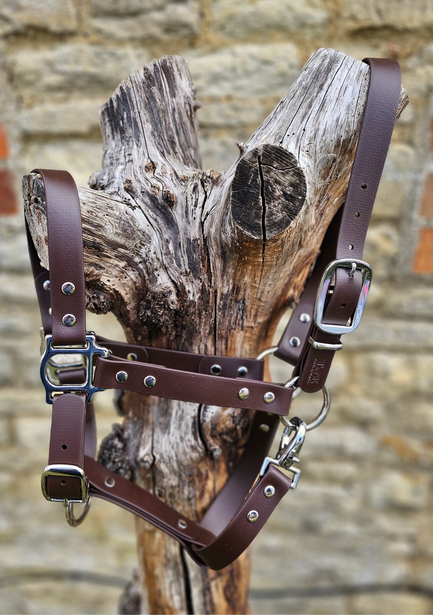 Dark Brown - Classic BioThane® waterproof Horse Halter