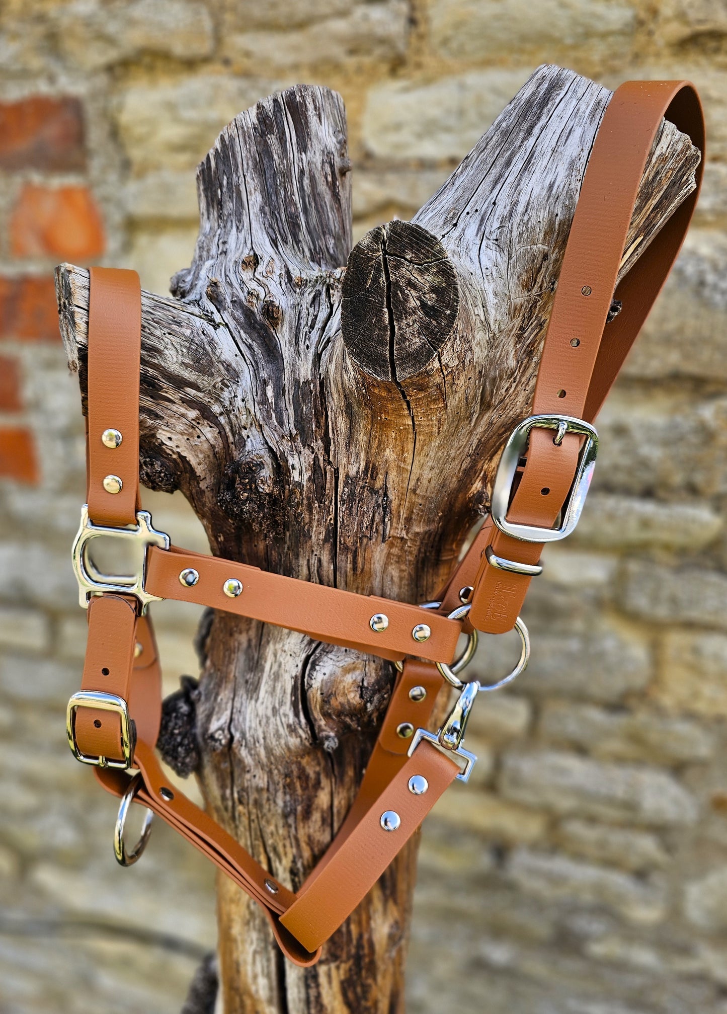 Tan - Classic BioThane® waterproof Horse Halter