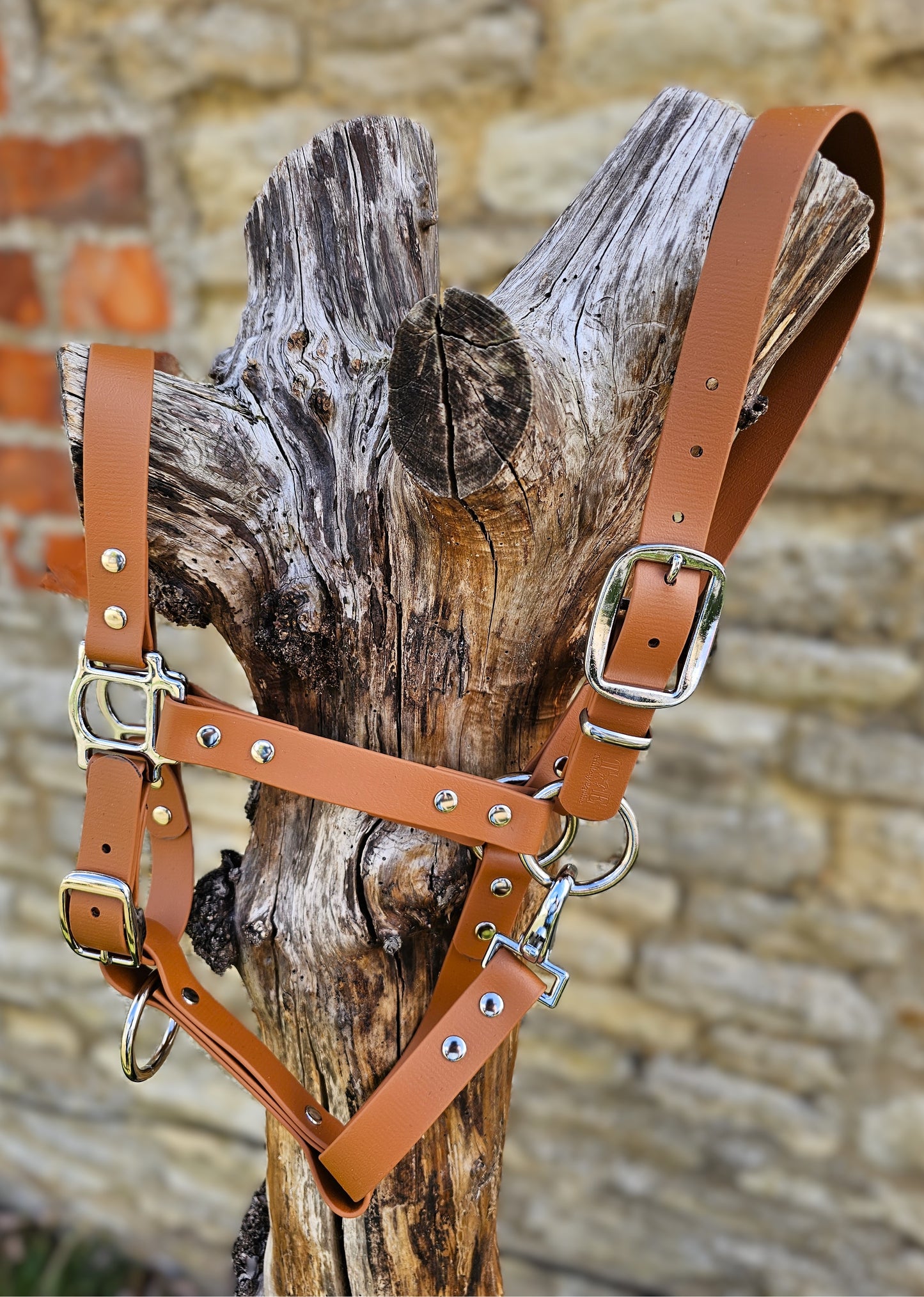 Tan - Classic BioThane® waterproof Horse Halter
