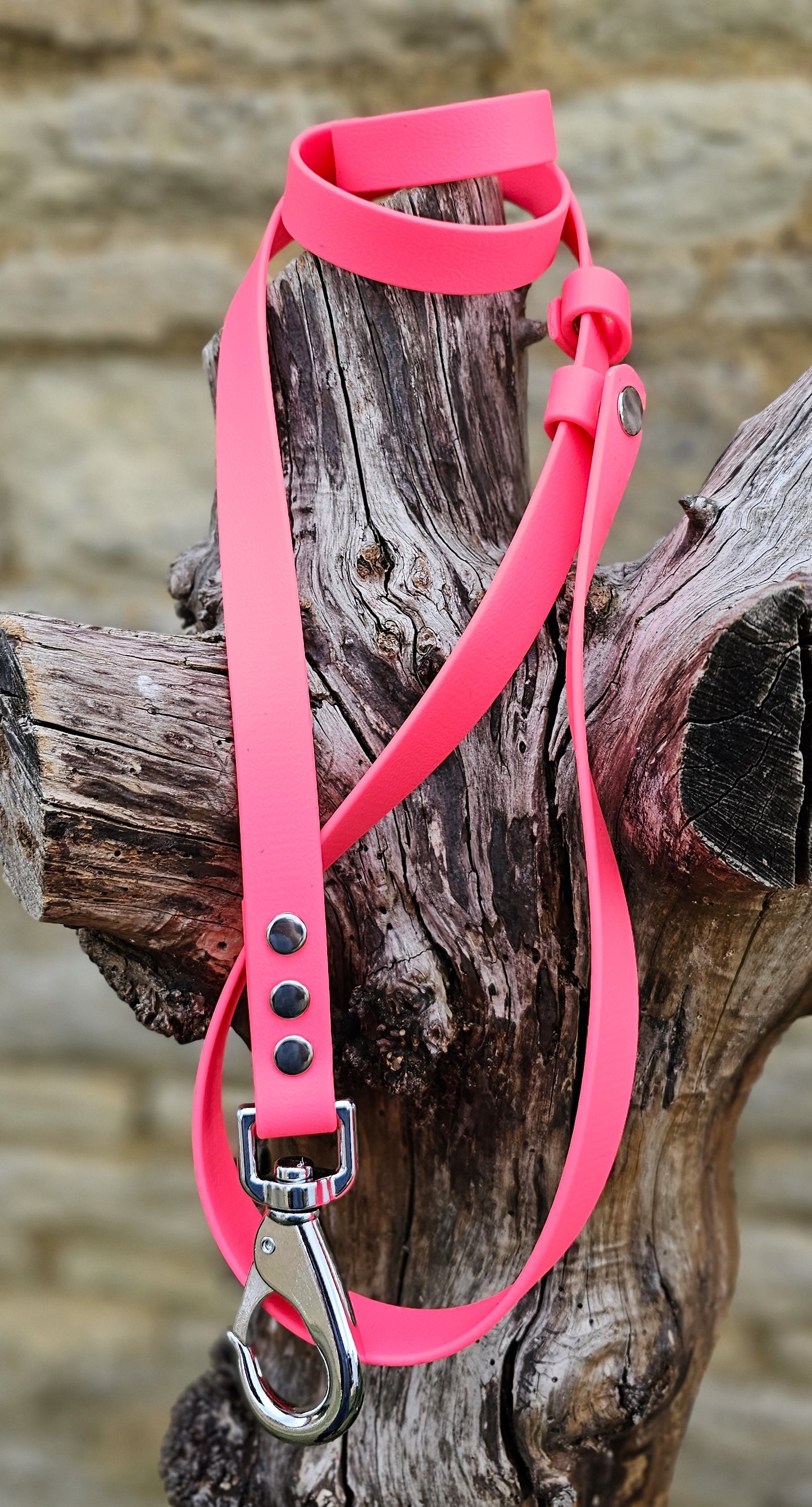 Neon Pink - Waterproof BioThane® Break-Away Lead Line