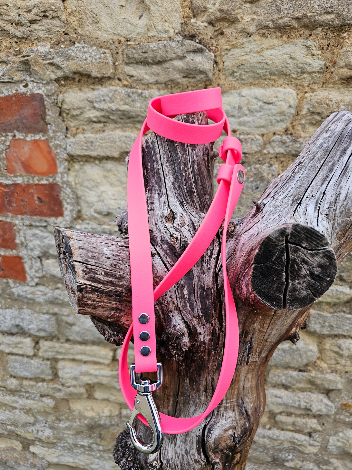Neon Pink - Waterproof BioThane® Break-Away Lead Line