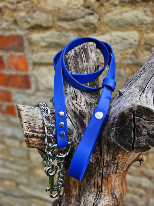 Royal Blue - Waterproof BioThane® Break-Away Lead Line with Chain
