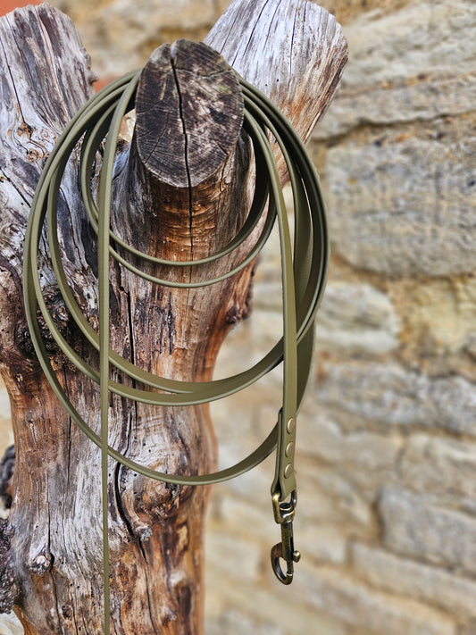 Olive - Premium Waterproof BioThane® Horse Lunge Lines