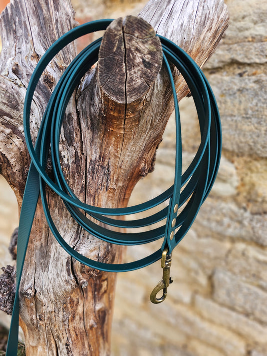 Dark Green - Premium Waterproof BioThane® Horse Lunge Lines