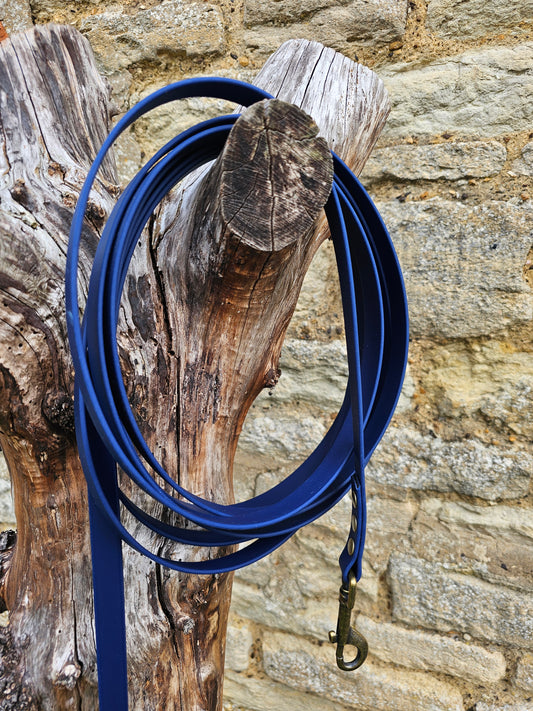 Navy - Premium Waterproof BioThane® Horse Lunge Lines