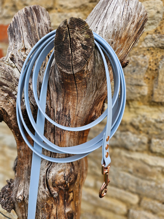 Baby Blue - Premium Waterproof BioThane® Horse Lunge Lines