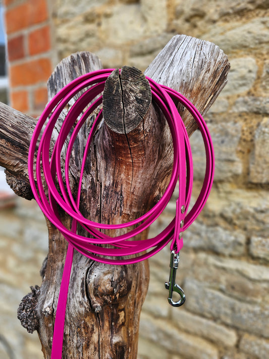 Magenta - Premium Waterproof BioThane® Horse Lunge Lines