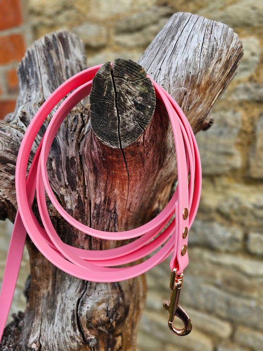 Baby Pink - Premium Waterproof BioThane® Horse Lunge Lines